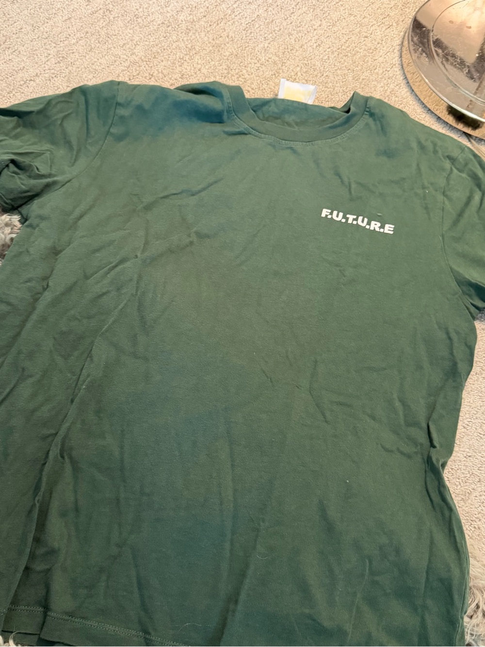 From future Paris men’s size small Dark Green Graphic T-Shirt
